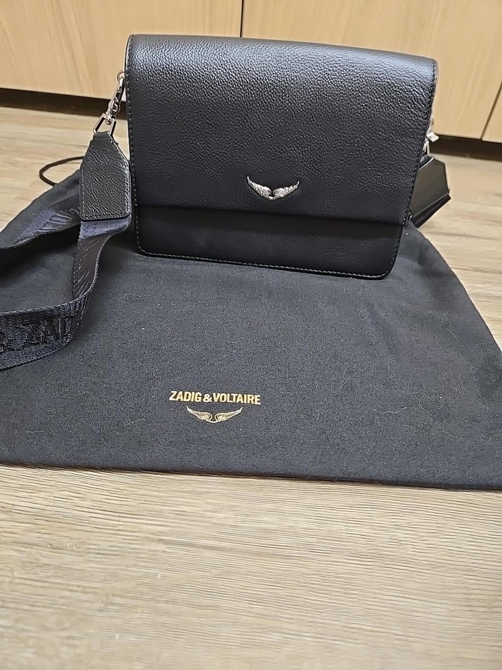 Zadig & Voltaire Black Leather Crossbody Bag